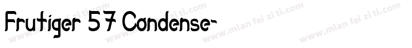 Frutiger 57 Condense字体转换